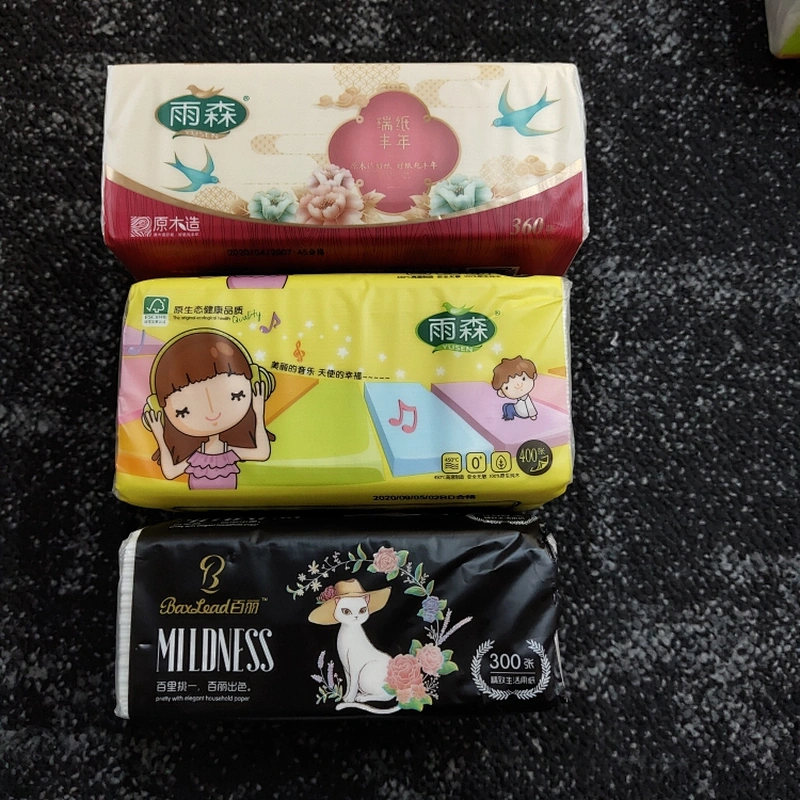 免费样品便宜的 2 层软包面巾纸