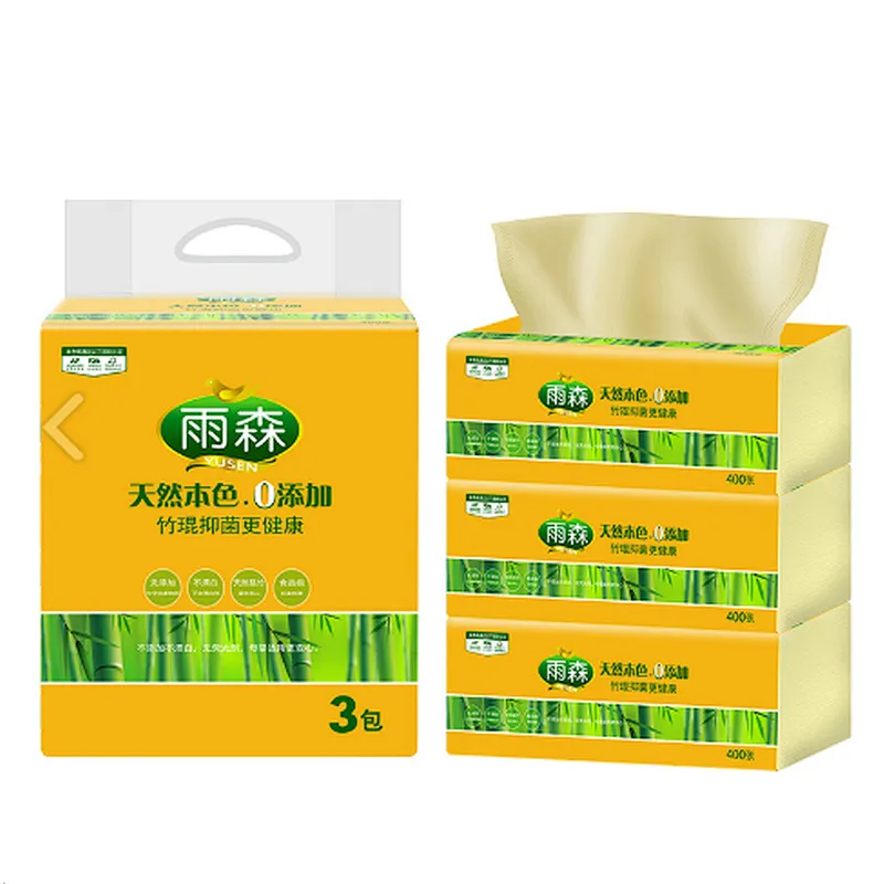Bamboo pulp Customizable hand mouth  napkin