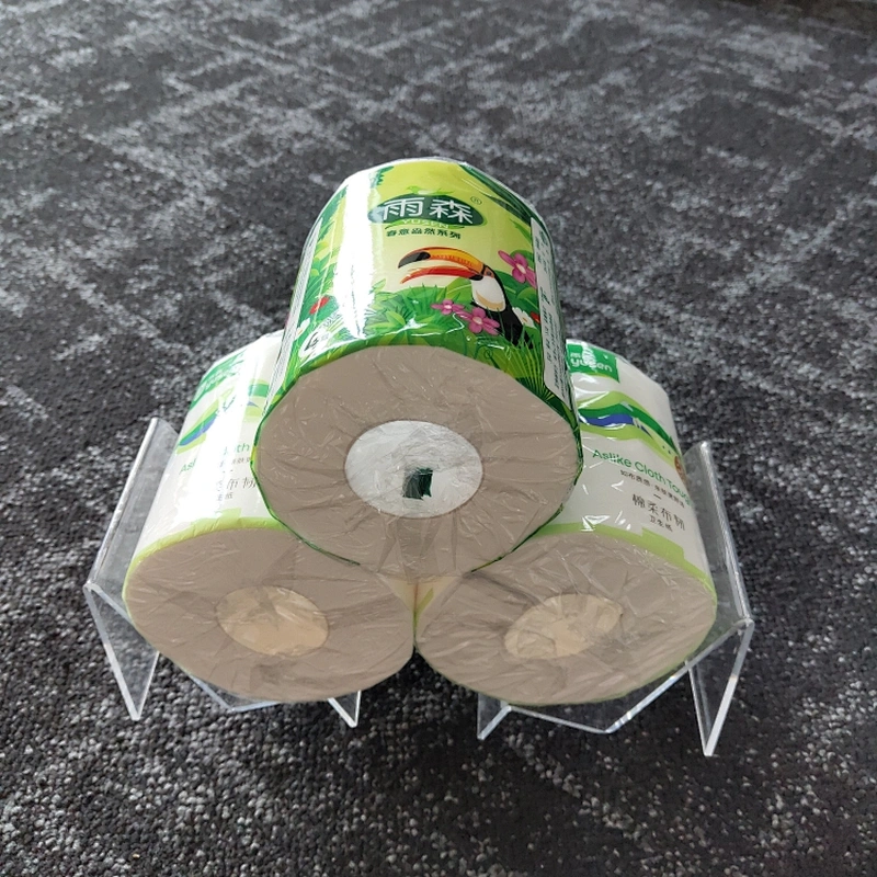Eco-friendly soft smooth environment regular embossed 2ply  toilet paper individual packed