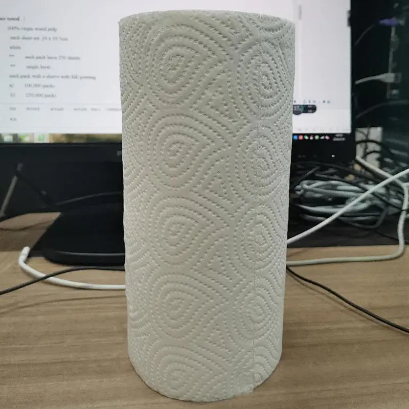 Virgin wood pulp disposable strong oil absorption paper towel for kitchen using