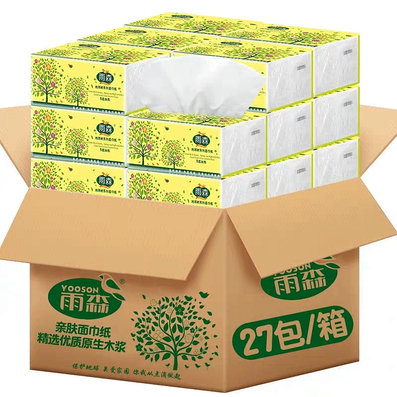 FSC facial tissue, virgin wood pulp, 3 ply toilet paper rolls