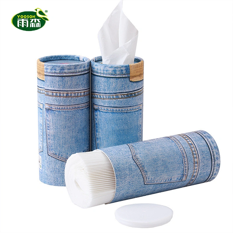 Yooson round car tissue virgin woodpaper tissue for car box tissue