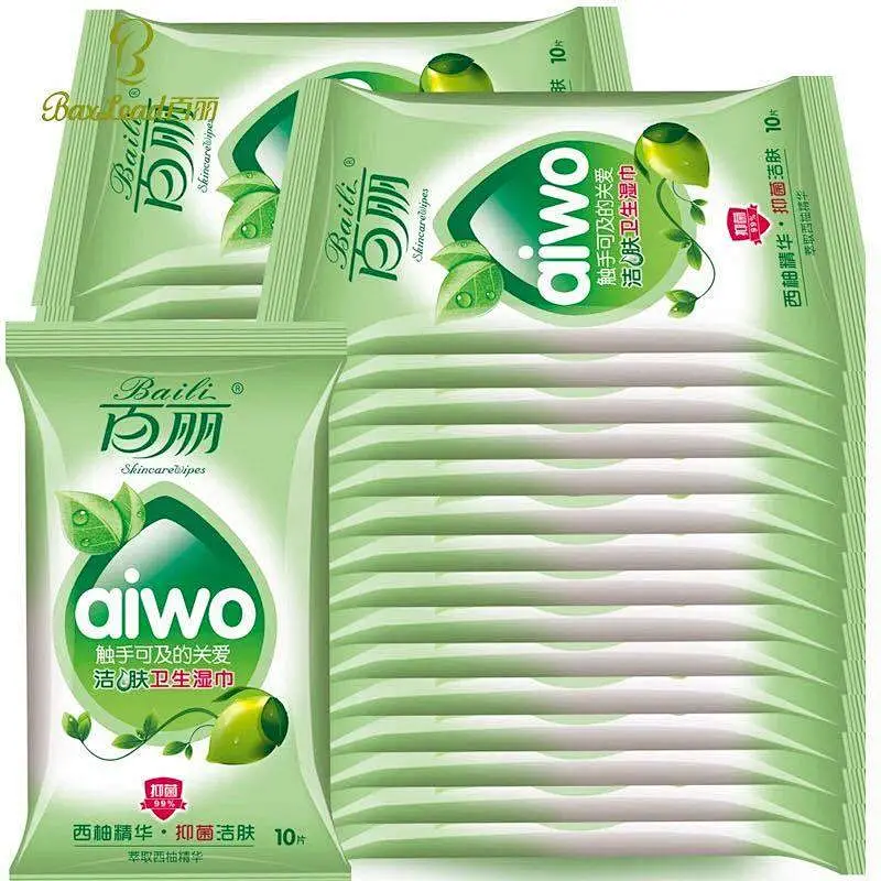 99.9% sterilization alcohol free antiseptic scented  hand wipes for restaurant