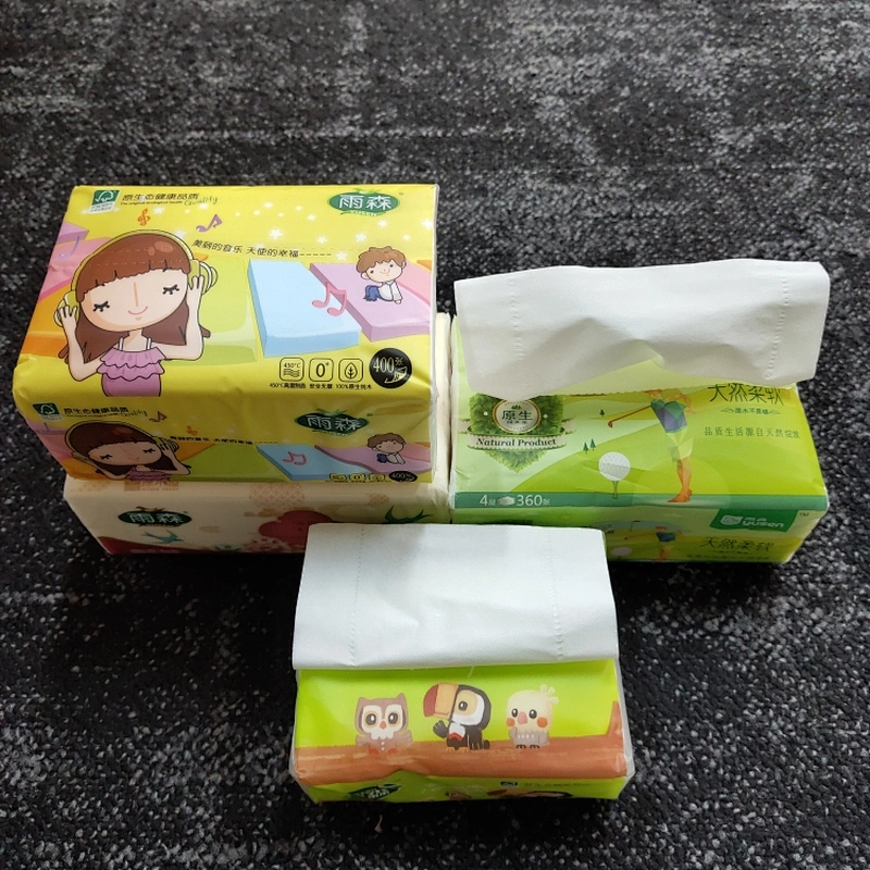 免费样品便宜的 2 层软包面巾纸