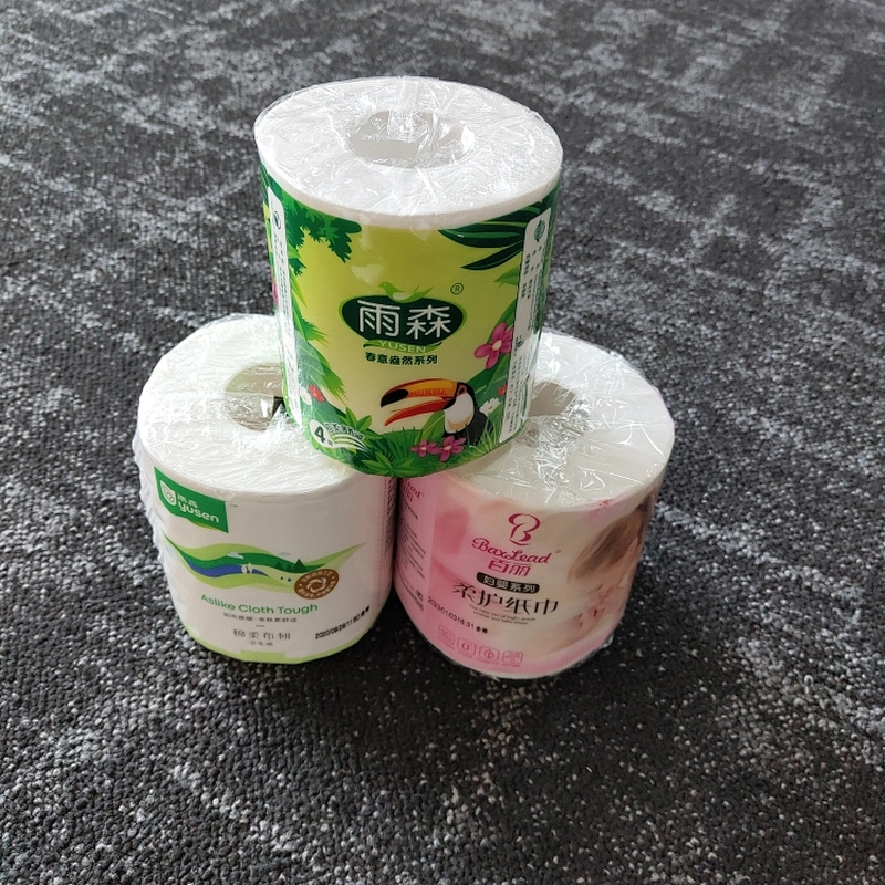 Eco-friendly soft smooth environment regular embossed 2ply  toilet paper individual packed