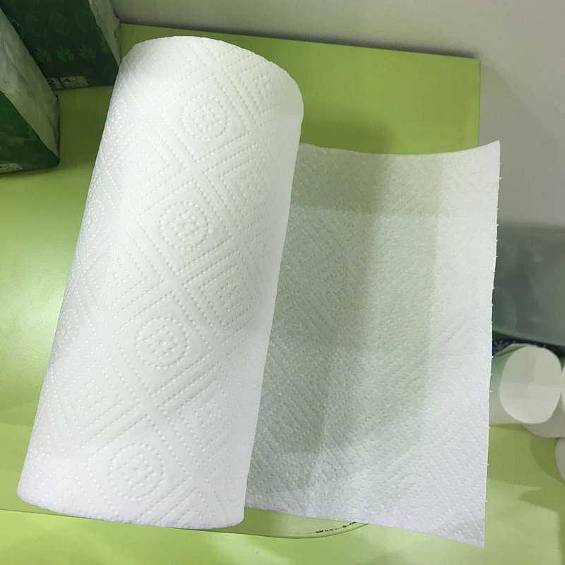 Full embossed individually wrapped paper kitchen, strong oil absorption tissue paper kitchen towel paper