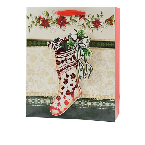Christmas gift bag, paper bag, gift bag, handmade gift bag