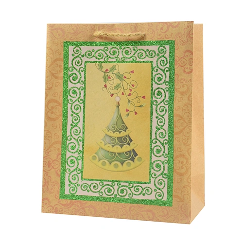 Christmas gift bag, kraft paper bag, gift bag, recycle paper bag