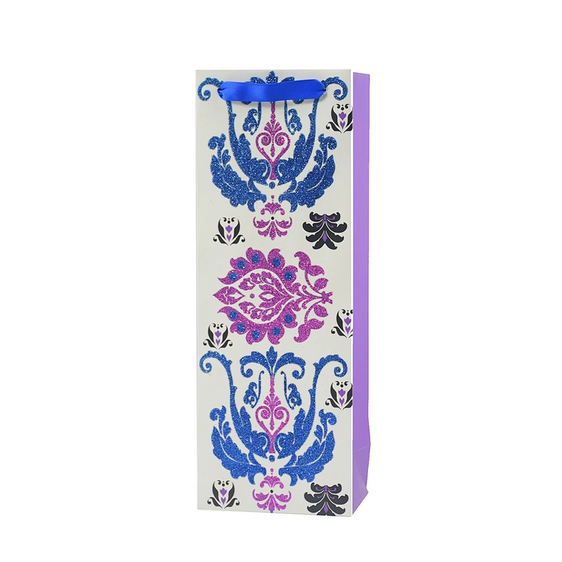 Bottle bag, paper bag, glitter bag , wine bag