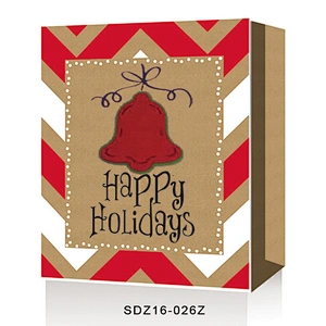 Christmas Packing Shopping paper Gift Bags Logo Popular Hot Selling Gift Packaging Bag Various Christmas Gift Bag Packaging