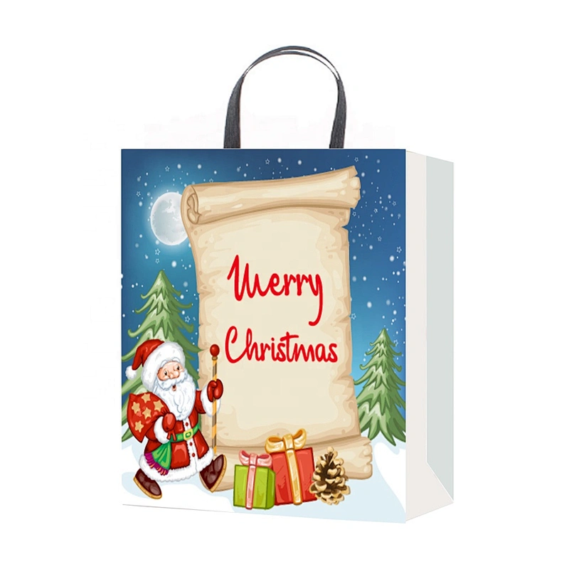 Best selling Offset printing gift packaging Bag trendy style Various Christmas gift bag Packaging