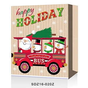 charming deseign gift packaging Bag Good style Santa Claus patterns Packaging