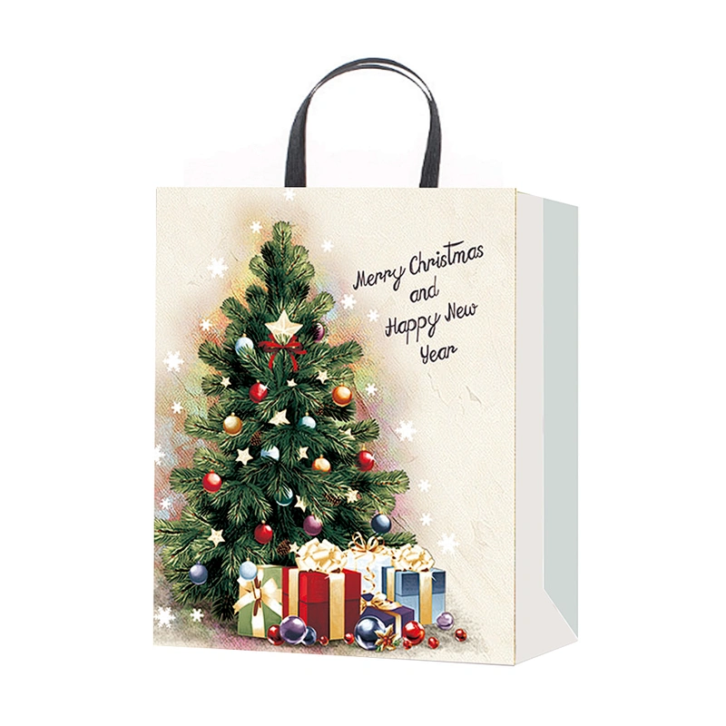 Paper Bag Gift Bags Christmas With  Customized Logo Gift Packaging Bag Various