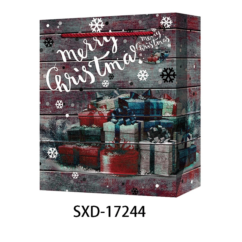 Cheap custom design Christmas gift bag packaging Bag Good style Retro Packaging