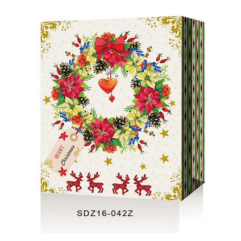Custom Shopping Bags  Paper With Logo Popular Gift Packaging Bag Various Christmas Gift Bag Packaging