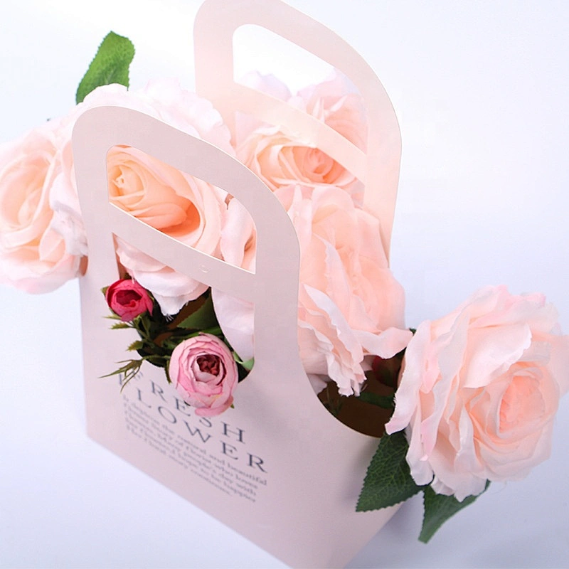 Surprise price hot sales kraft paper bags with hot stamping for packing flowers and other gifts