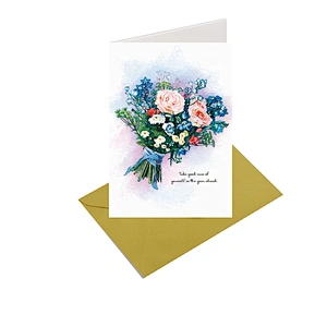 Bright Colorful Thankyou Greeting Cards Printing Flowers Glitter Hot Europe Time Pattern Pcs THANKSGIVING Foil Stamp Feature Eco