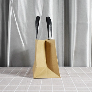 Hot Wholesale Stock Horizontal Brown Kraft Paper Bag With PVC Transparent Window For Packing Gifts