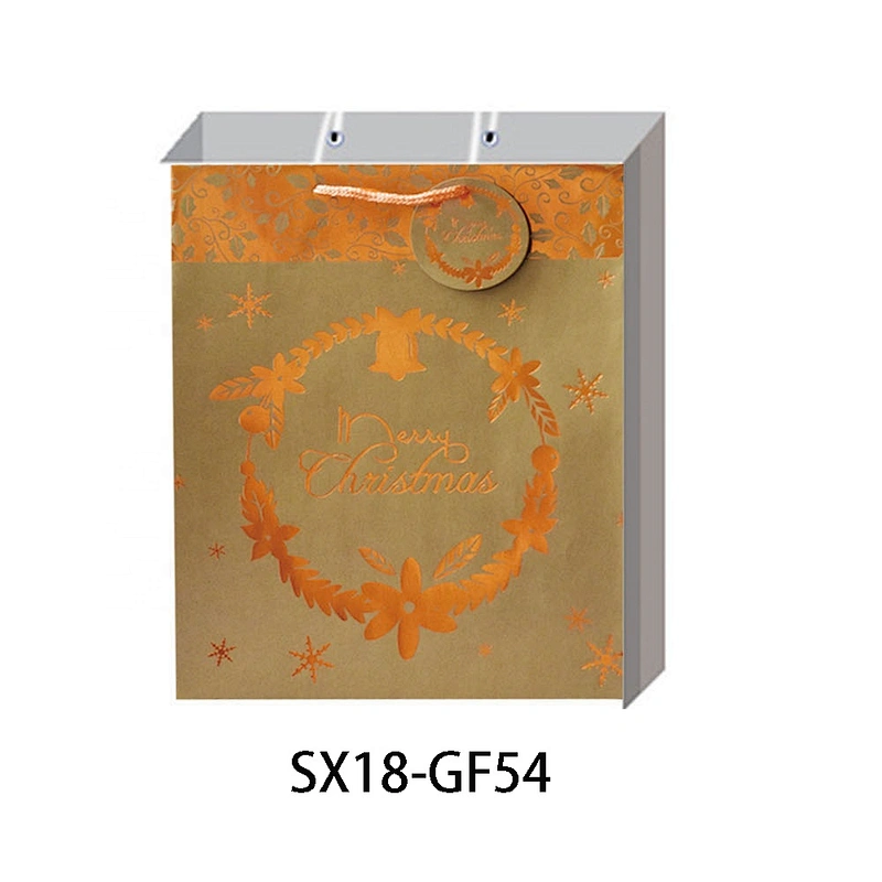 Premium quality Christmas gift Bag Competitive price Kraft Hand Length Handle Packaging
