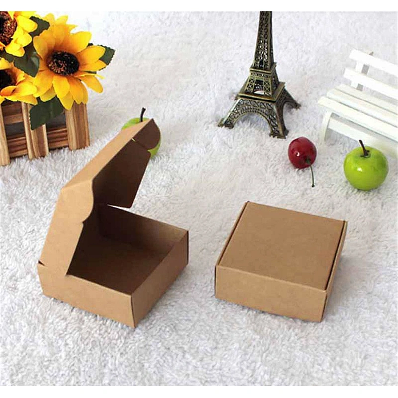 Surprise price paper boxes with kraft or black and white cardboard for gifts packaging