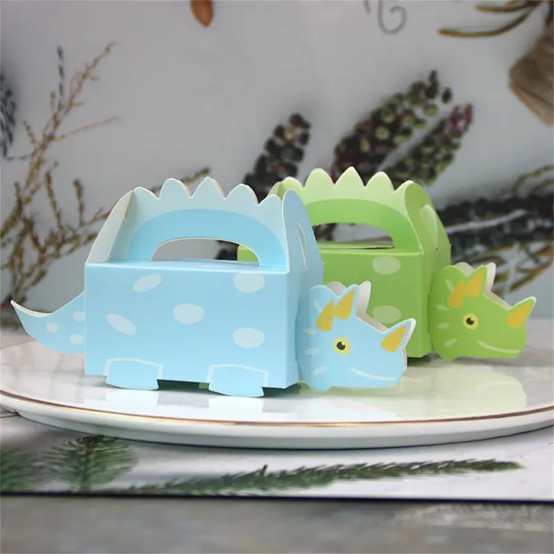 lovely dinosaur  paper box CMYK printing design for packaging gifts