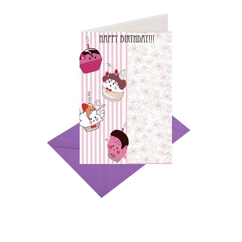 Myway Greeting Card Printing Customized Blank Handmade Tamil Love Greeting Card Cartoon Gift Custom Letters Europe Craft Toxic