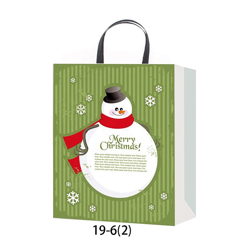 China custom fashion gift packaging Bag Good style Packaging bag with Santa Claus pattern