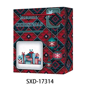 Christmas Paper Bag Gift Bags With  Customized Logo Gift Packaging Bag Various Christmas