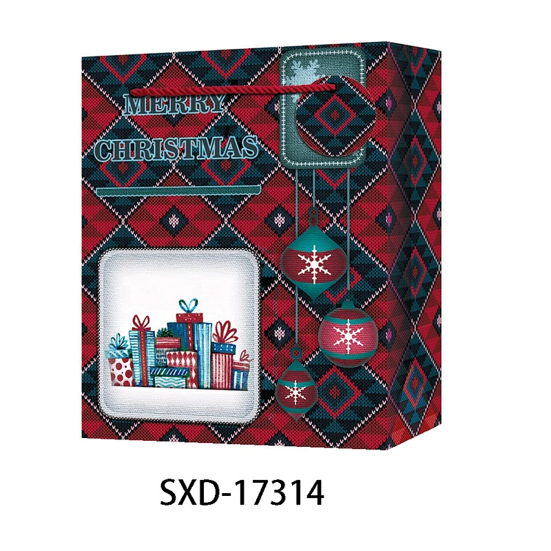 Christmas Paper Bag Gift Bags With  Customized Logo Gift Packaging Bag Various Christmas