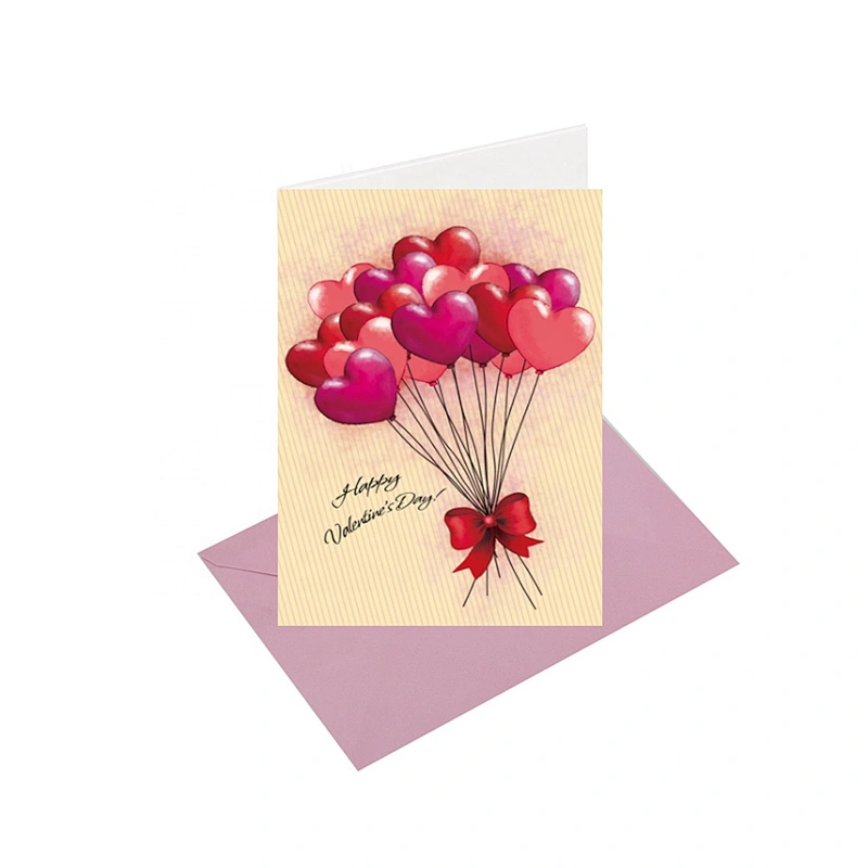 Myway Greeting Card Printing Customized Blank Handmade Tamil Love Greeting Card Cartoon Gift Custom Letters Europe Craft Toxic