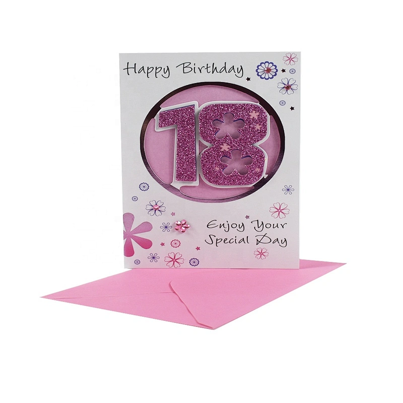Birthdays Cards Factory Custom Bulk Business Collectible OEM Customized Art Technics Logo Item Paper Die Color Design Printing