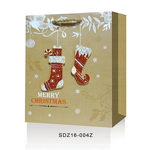 Manufacturer sale Christmas gift bag bag excellent quality Kraft paper Packaging