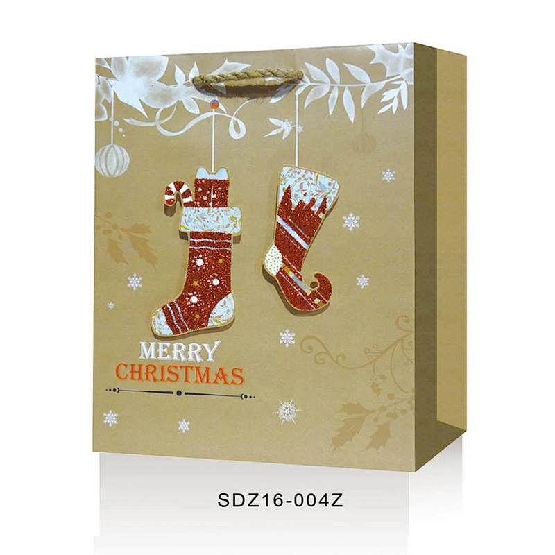 Manufacturer sale Christmas gift bag bag excellent quality Kraft paper Packaging