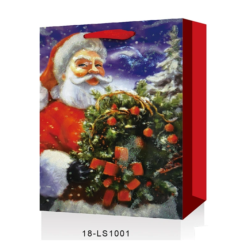 Best sell wholesale gift packaging Bag Good style Various Santa Claus patterns Packaging