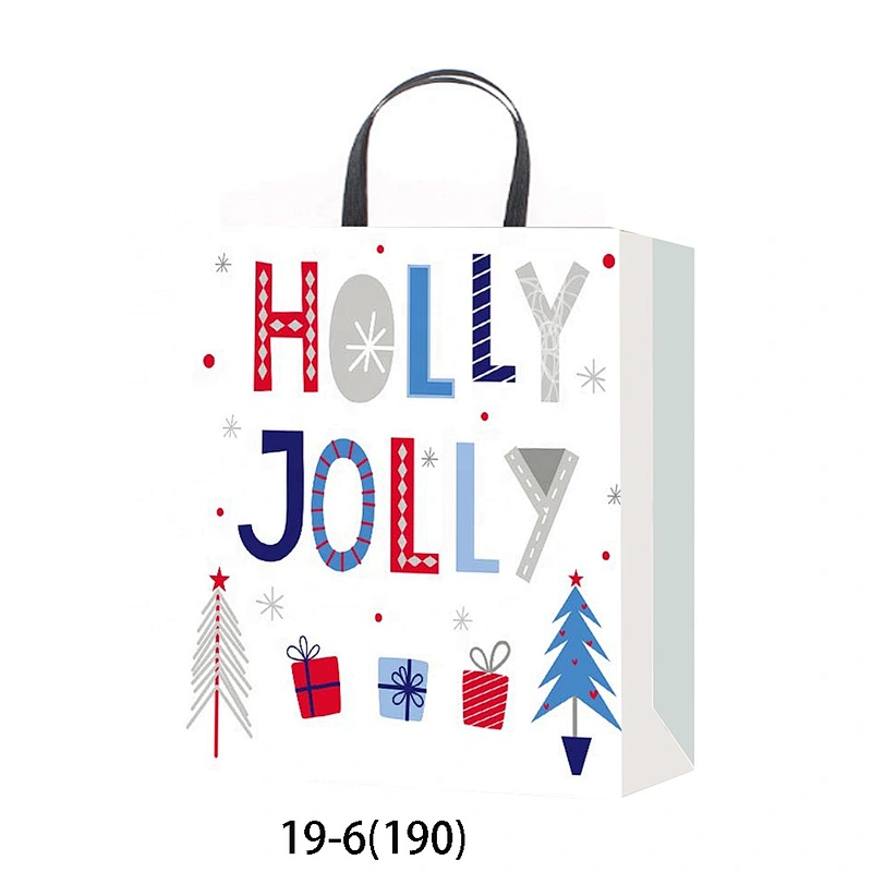 Best china low price White gift packaging Bag Good style Various Christmas gift bag Packaging