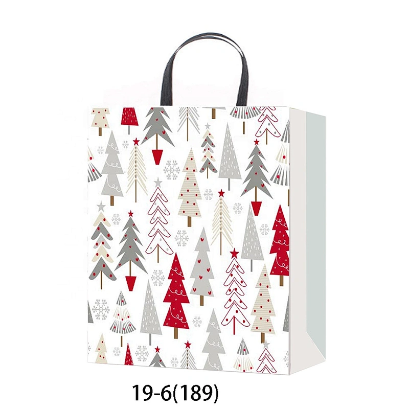 Best china low price White gift packaging Bag Good style Various Christmas gift bag Packaging