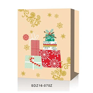 Christmas Paper Bag Gift Bags With  Customized Logo Gift Packaging Bag Various