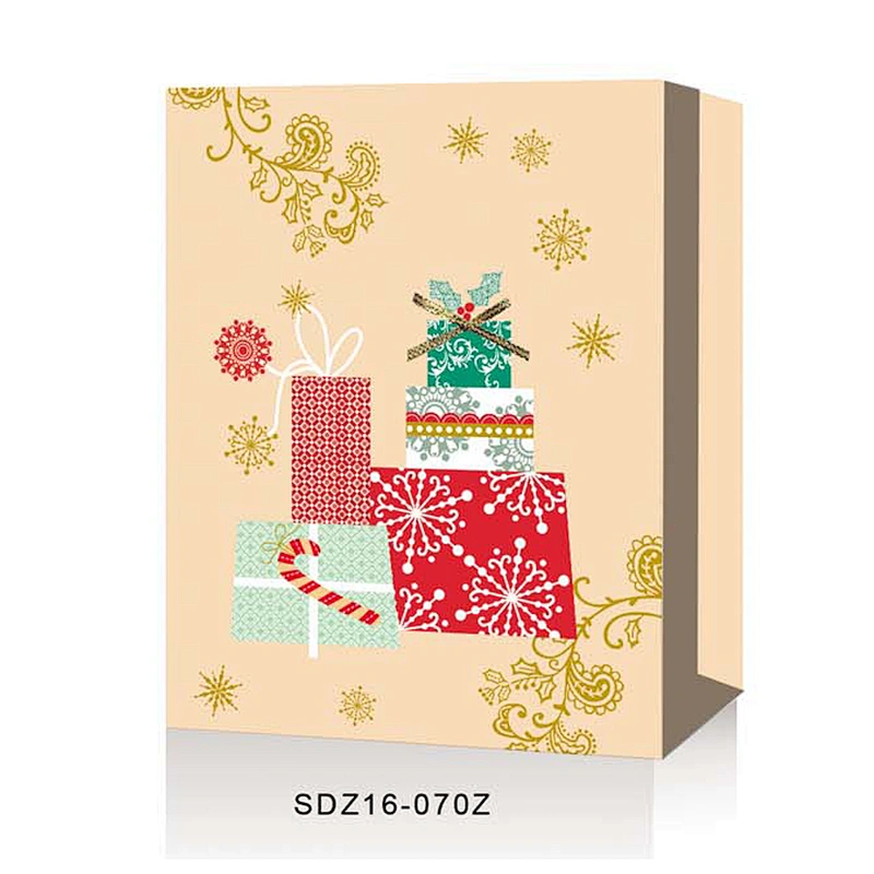 Christmas Paper Bag Gift Bags With  Customized Logo Gift Packaging Bag Various