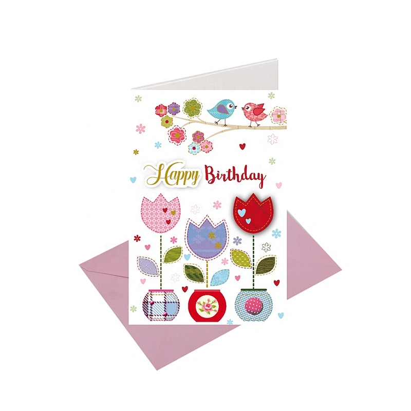 Cheap promotional gift Thank You Cards  With  Logo Latest  Christmas greeting Paper Card Bamboo Umbrella