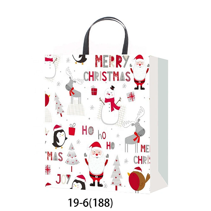 Best china low price White gift packaging Bag Good style Various Christmas gift bag Packaging