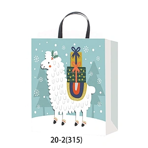 Best china low price gift Offset printing Bag fine quality Various Christmas gift bag Packaging