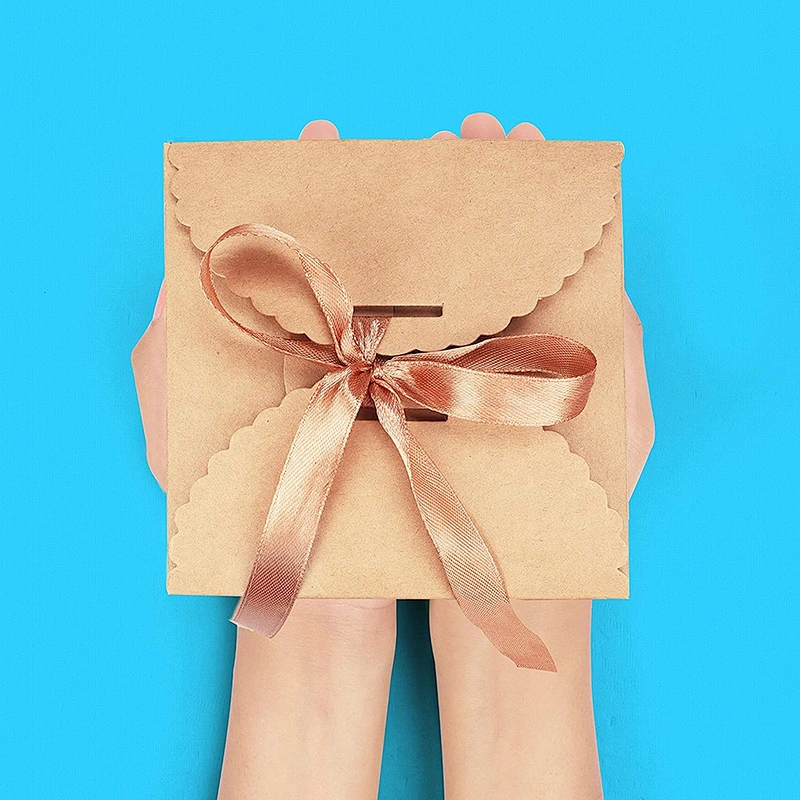 Hot sales foldable  paper boxes with kraft paper nature color for gifts packaging