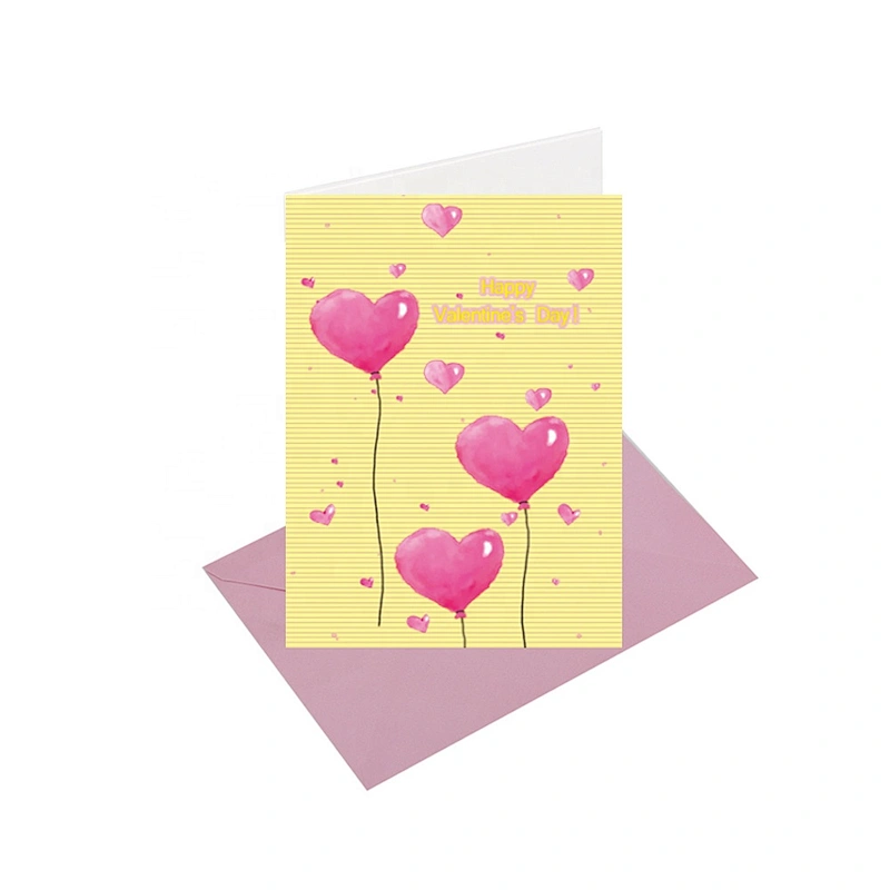 Myway Greeting Card Printing Customized Blank Handmade Tamil Love Greeting Card Cartoon Gift Custom Letters Europe Craft Toxic