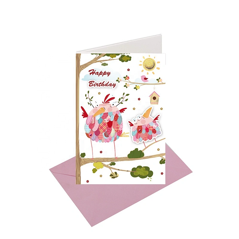 Cheap promotional gift Thank You Cards  With  Logo Latest  Christmas greeting Paper Card Bamboo Umbrella