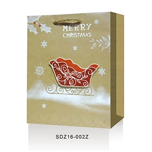 Manufacturer sale Christmas gift bag bag excellent quality Kraft paper Packaging