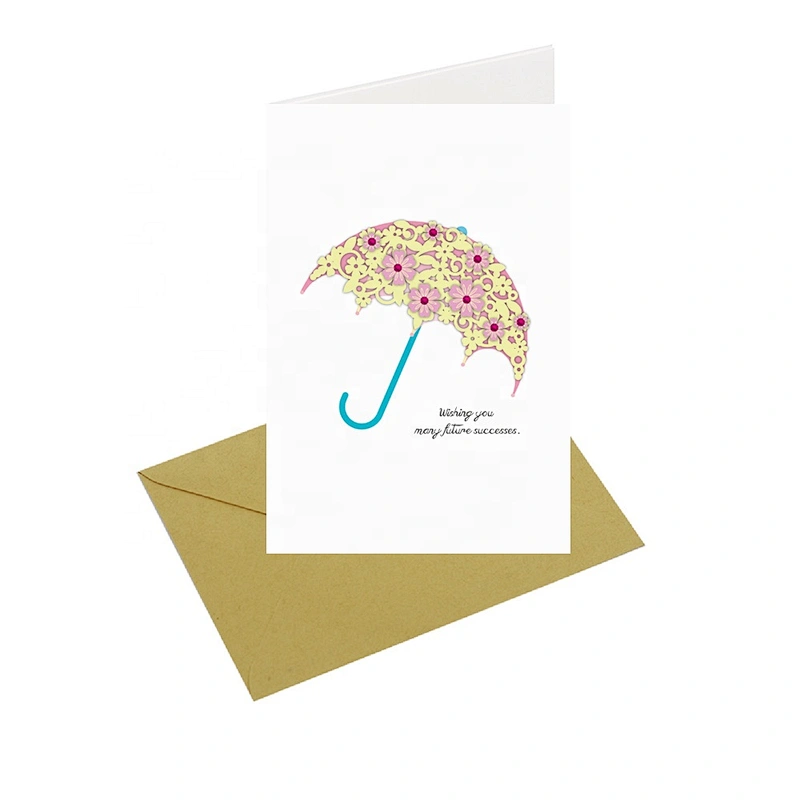 Bright Colorful Thankyou Greeting Cards Printing Flowers Glitter Hot Europe Time Pattern Pcs THANKSGIVING Foil Stamp Feature Eco