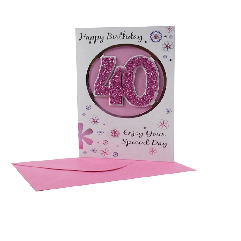 Birthdays Cards Factory Custom Bulk Business Collectible OEM Customized Art Technics Logo Item Paper Die Color Design Printing