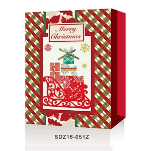Christmas Packing Shopping paper Gift Bags With Logo Popular Gift Packaging Bag Various Christmas Gift Bag Packaging