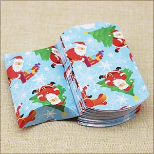 hot sales pillow paper box CMYK printing Xmas design for packaging gifts