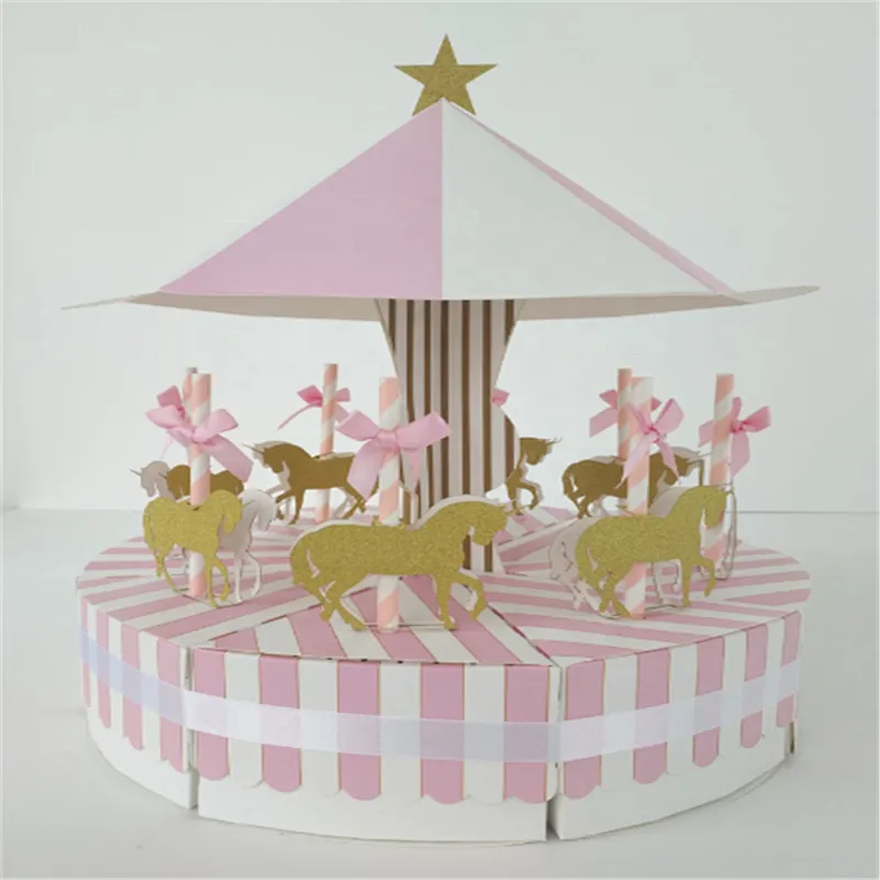 New design cardboard paper wedding gift box packaging with ribbon for packaging sweets and gifts
